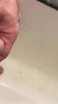 Amateur Boy Pissing, with Close-up and Good Quality Slow Motion of the Load of Pee Coming Out of the Pee-hole (urethra)