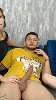 Stepsisters Sucking Him for the First Time