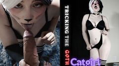 Tricking the Neko Slut Into Playing with Your Big Cock