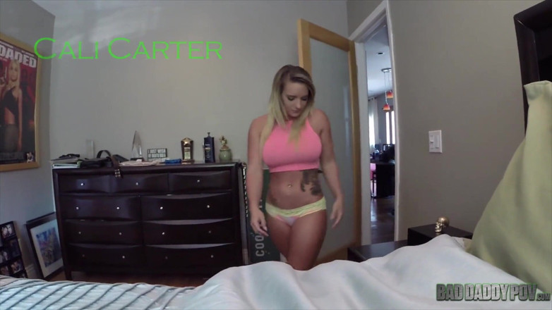 BadStepFamilyPov: Cali Carter соблазняет своего отчима на трах в видео от первого лица