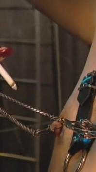 Humiliating penis bondage