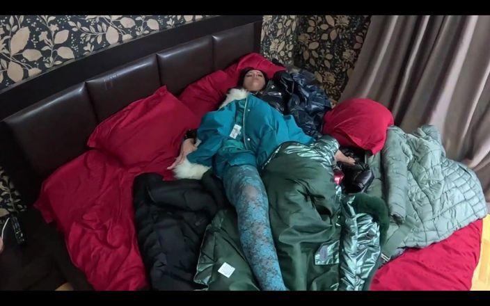 MilfyCalla: Several Shiny Down-jackets Used for Fucking and Masturbating 267