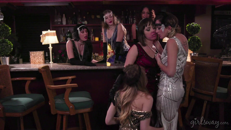 Girlsway: GIRLSWAY - Jenna Sativa Goes To A 20s-Themed Nightclub With Eliza Jane...
