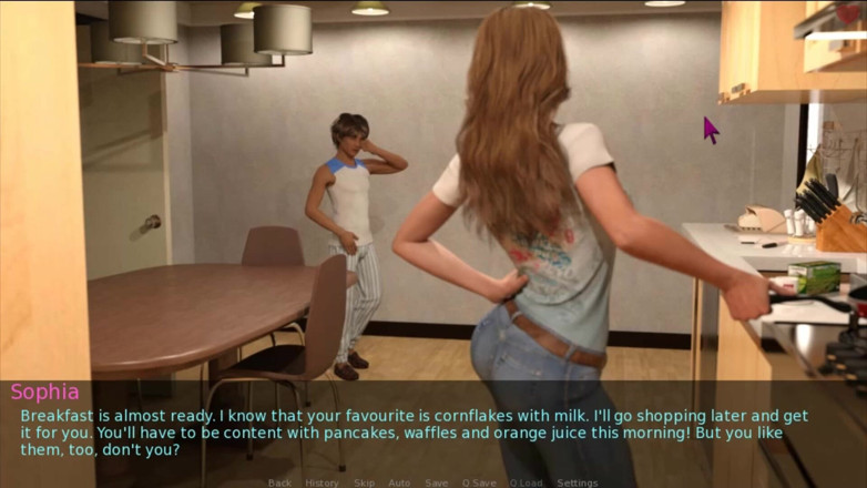 Visual Novels: Bir evli kadın ve üvey anne bölüm 17 - duştan çıktı ve havlu düştü