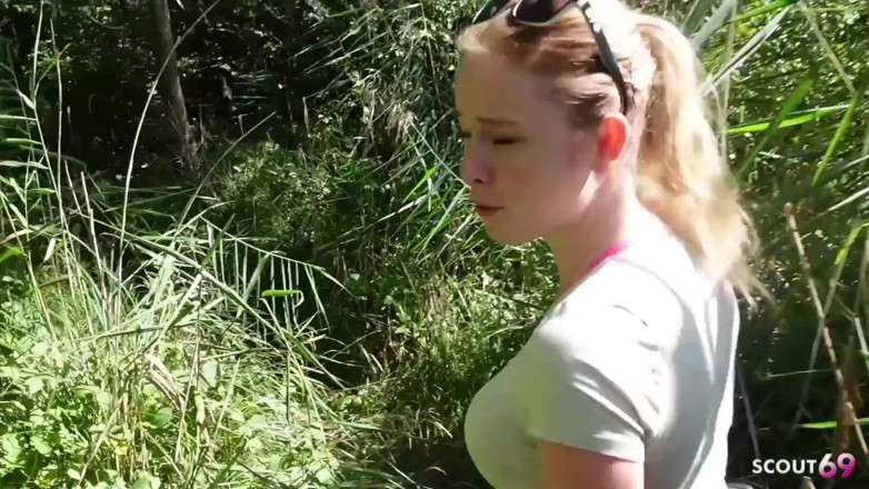 Scout69: German Ginger Girl with Green Eyes Talk to Risky Public...