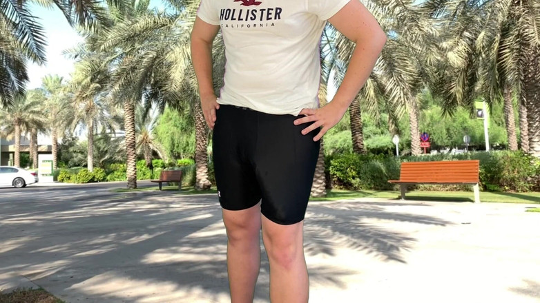 Lucas Nathan King: Pelajur sepeda kontol besar berisiko dicrot di taman