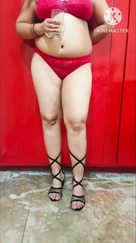 Pankhuri Kunal Red Lingerie for Birthday Party