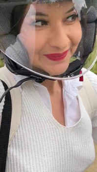 We're on the Bike and You Can't Resist Touching My Tiny Red Panties. New Video on My Profile!