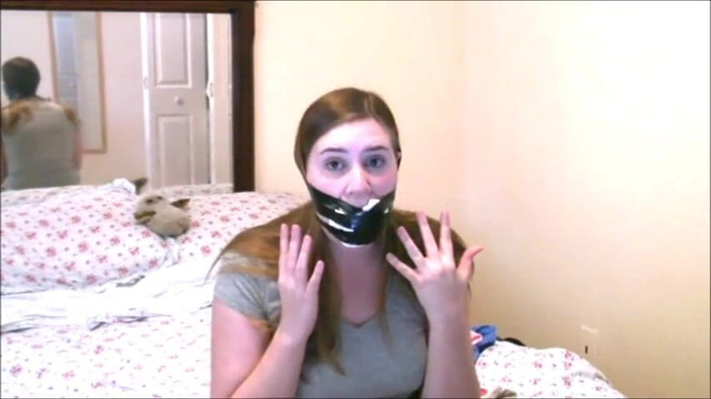 Selfgags classic: Alex plays a damsel - part 1: The kinky girlfriend