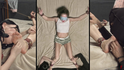 RF studio production: Leya's ticklish adventures, foot tickling, upper body tickling and foot...