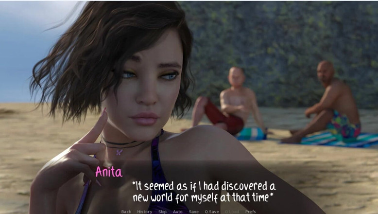 XXX Games Bunk: Weekend lollygagging - gameplay - odgrywanie roli - Anita drażni mężczyzn na plaży