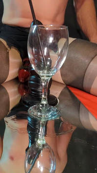 Sissy Slut Rides BBC, Pisses and Drinks