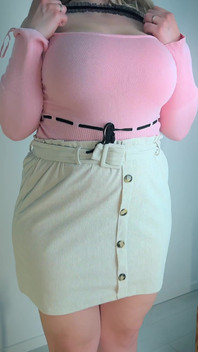 Wife with Big Breasts Plays in Front of the Camera