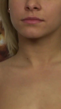 Sunny in a threesome with two cocks fuck her and cum in her mouth