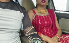 Cute Desi Indian Beautiful Bhabhi Gets Fucked with Huge Dick in Car Outdoor Risky Parking Lot Sex