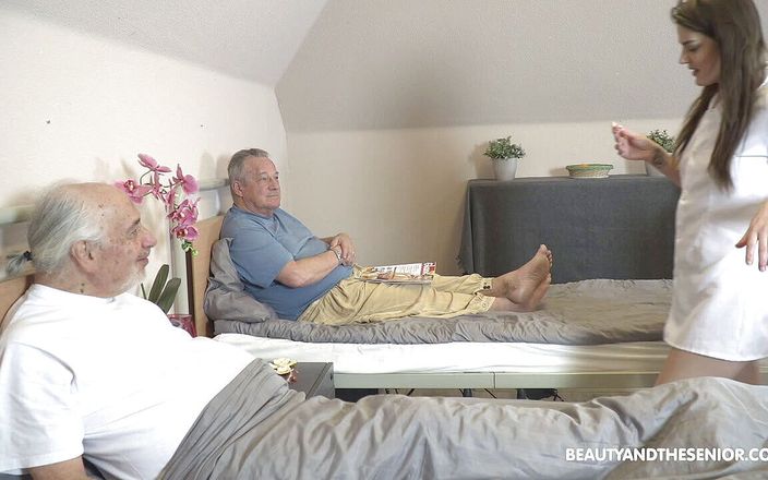Granddadz: Horny Nana Garnet works very hard in the retirement home...