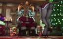 Wraith ward: सेक्सी दानवी लड़की Orc Santa के लंड की सवारी करती है: warcraft parody