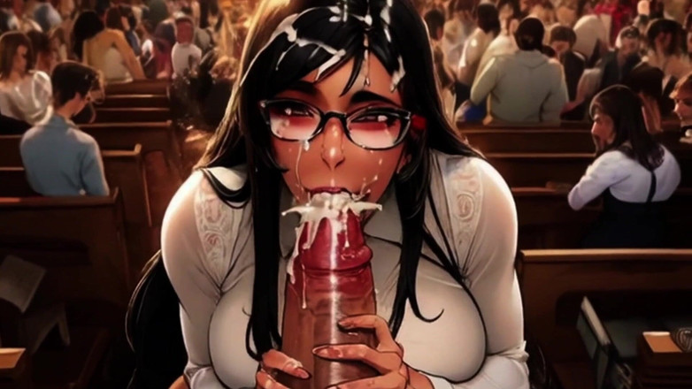 Spicy Toons: Awek gereja adalah zakar sedemikian!