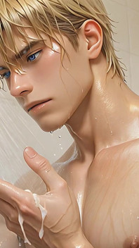 This Athletic Blonde Guy Having Post Orgasm Moment in the Shower Will Drive You Crazy