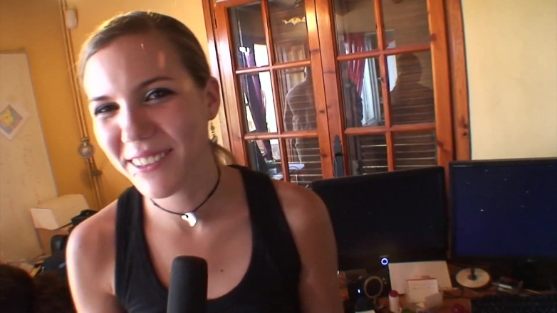 TeenXXX Stories: Yaiza Del Mar, blonde with natural tits gives a deep...
