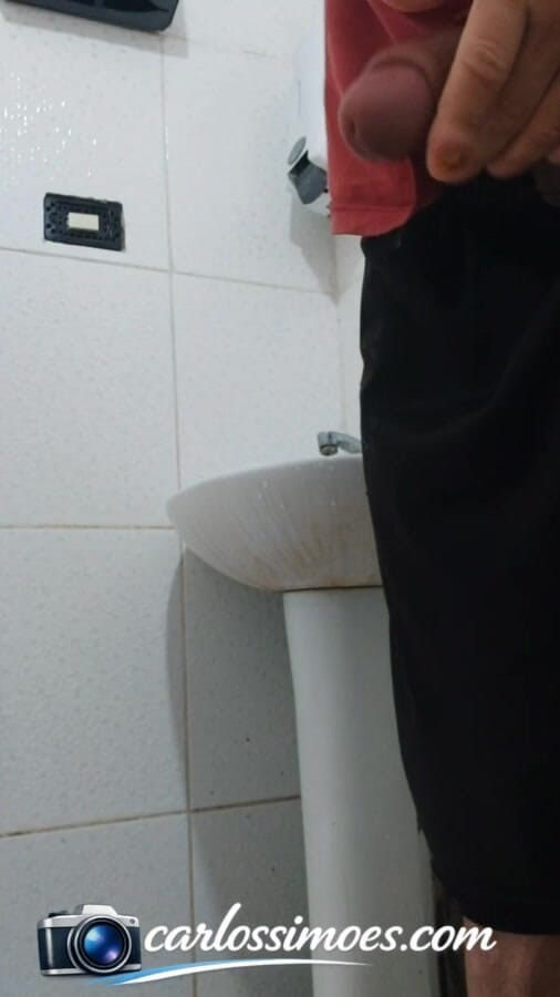 Carlos Simoes: Brazilian Carlos Simões-well-endowed and Hung-peeing and Showing off His Huge,...
