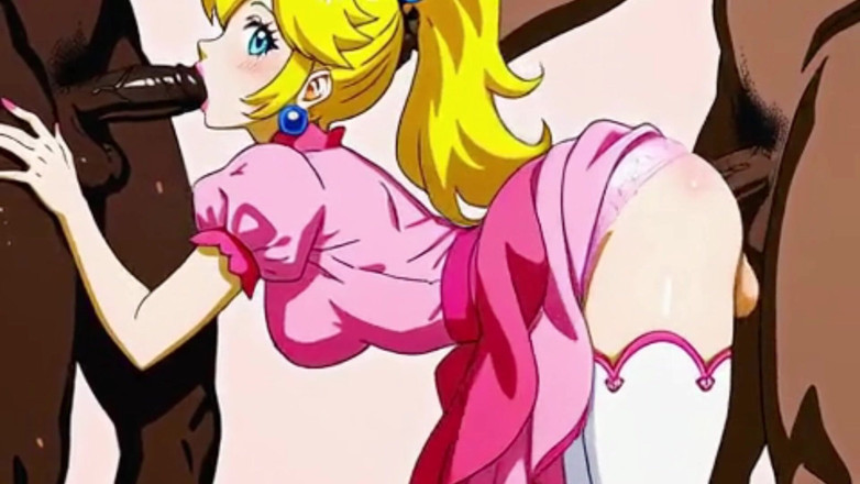 Real story futanari JOI: トランスのプリンセスは、巨大な黒いペニスに金髪のお尻を犯されました。アニメーション変態トランス。