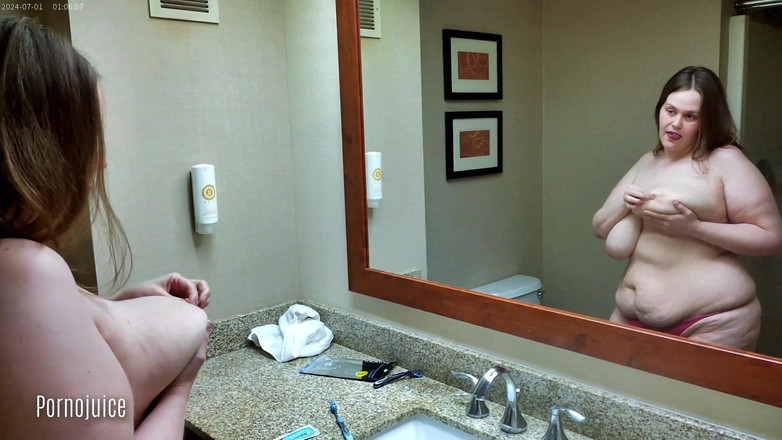 PornoJuice Faphouse: Bbw vú to tôn thờ bàn chải đánh răng vú với...