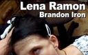 Edge Interactive Publishing: Lena Ramon și Brandon Iron: supt dur și ejaculare facială
