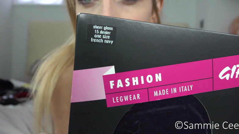Sammie Cee: Pantyhose haul try on