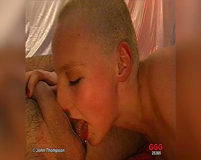 Big Boobs Babe: Ggg John Thompson - Shaved Blonde Cum Gangbang