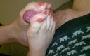 Footjobfantasy: I Enjoy Jerking Him off with My Feet! He Cums...