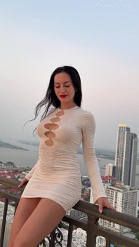 Outdoor Pussy Flashing, Pee in the Glass, Spit, Ahegao, Fake Cum on My Tits & Body