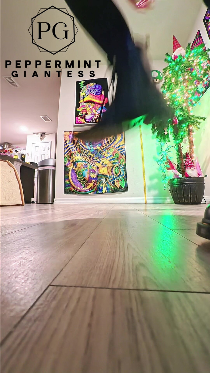 Peppermint Giantess: 6'7 Giantess in Doc Martens Stomping Hard Vicious Slow-mo Stomps
