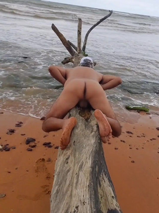 Ladysilvas: Ladysilva My Big Ass na plaży