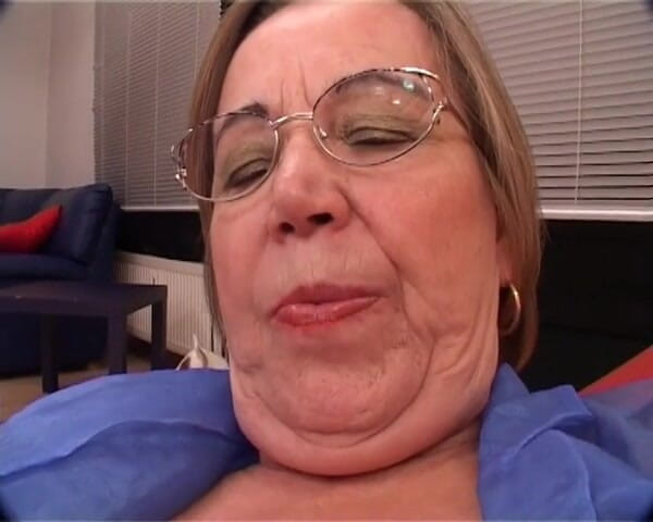 YOUR FIRST PORN: Grandma Ingrid with Rubber Cock and Vibrator