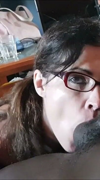 POV Interracial Blowjob