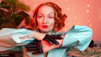 Arya Grander: Lipstick process: ASMR sfw video (Arya Grander) red lips and braces