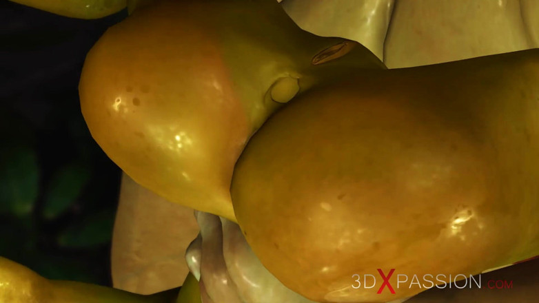 3dxpassion: Il mostro verde Orco scopa forte una femmina arrapata che...