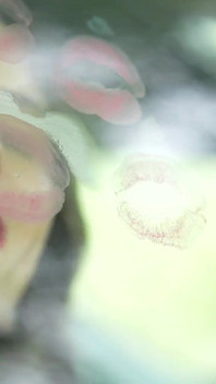 Naughty girl pink lipstick marks