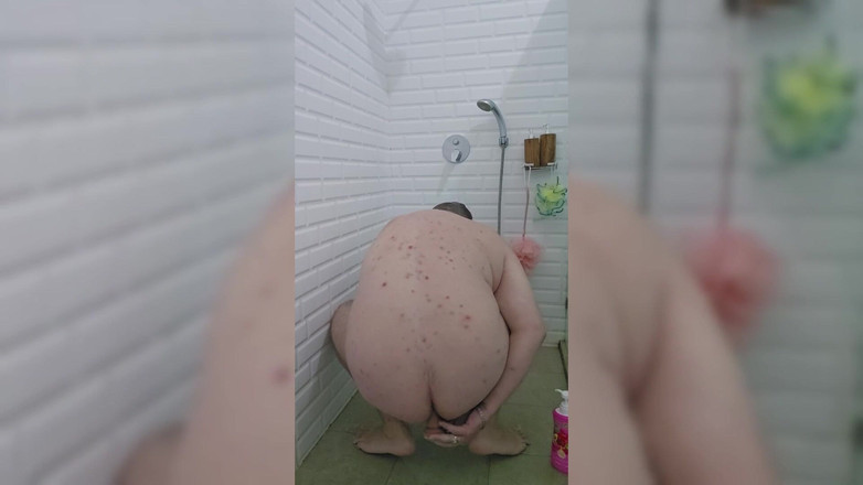 Jimbob Star GAY: Jimbob - jabonoso ducha montando consolador