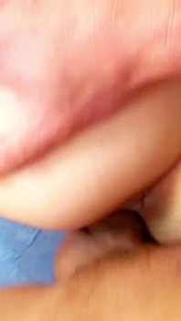 Blonde skinny teen lets step father fuck her when stepmother is away