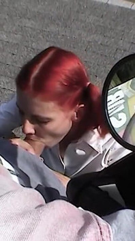 Redhead Teen Likes to Suck It in the Area
