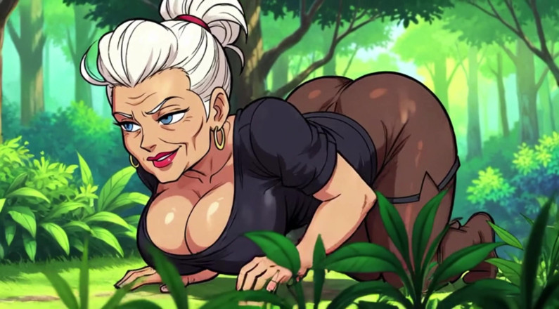 AI Porn: Ai Výstřih kreslené milfky