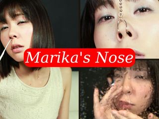 Japan Fetish Fusion: Esplorazione naso di marika dominante: starnutendo e runny naso tormentato