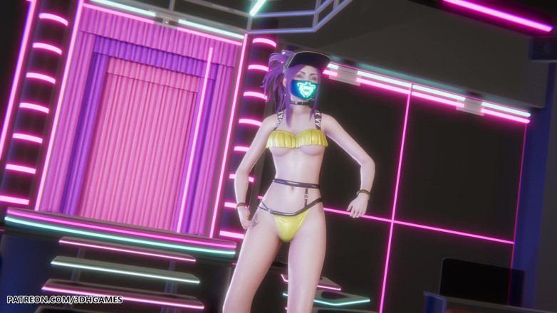 3D-Hentai Games: Mmd Hwasa - Na - Akali Sexy Striptease League of Legends Hentai...