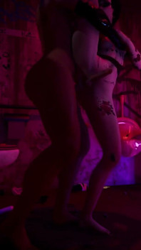 Futa Wrecks Futa in Filthy Club Toilet