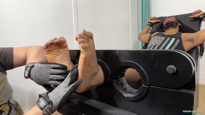 Ticklish Chubs: J Finally in the Tickle Chair