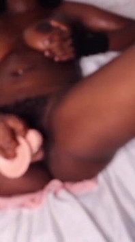 Old but Gold Ebony Masturbating in the Middle of the Night