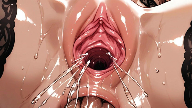 Trans-Men FTM Hentai: Gros Plan Sur La Petite Chatte Et La Bite Du...