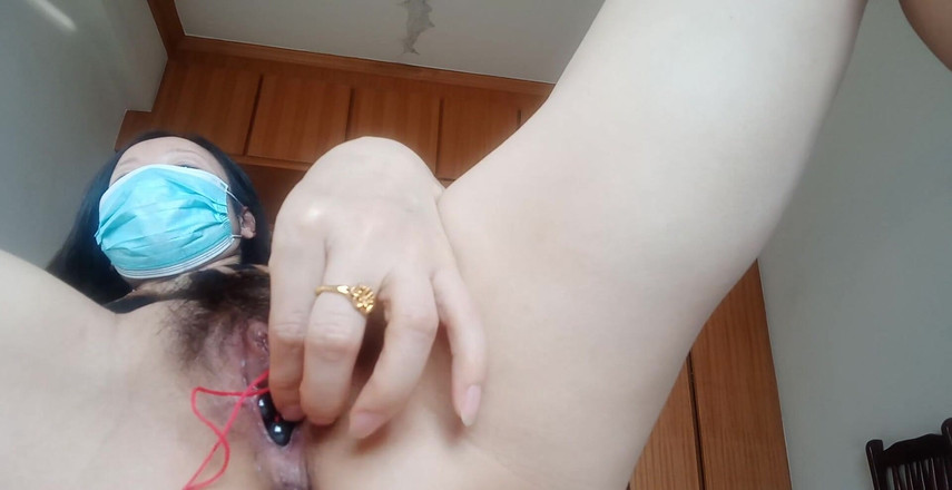 modex2023: Närbild Asiatisk hårig fitta